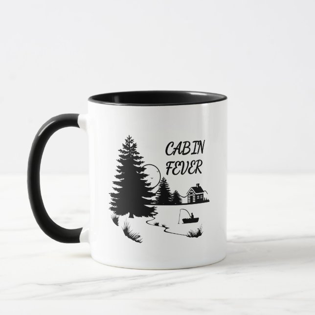 Fièvre cabine Pêche café Mug (Gauche)