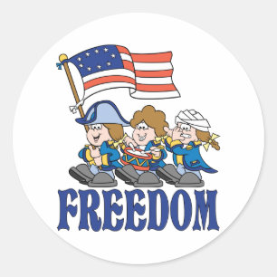 Fife and Drum Corps Classic Round Sticker