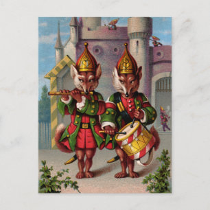 Fife & Drum Foxes Postcard