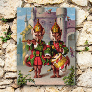 Fife & Drum Foxes Postcard