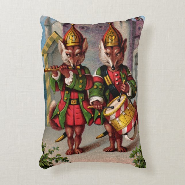 Fife & Drum Foxes Rectangular Pillow (Front(Vertical))