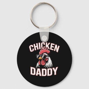 Fife Life Chicken Daddy Raising Farm Chickens Keychain