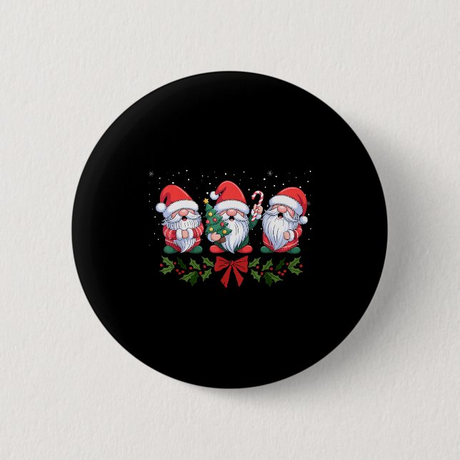 Fife Life Christmas Gnome Holiday Winter Xmas  2 Inch Round Button (Front)