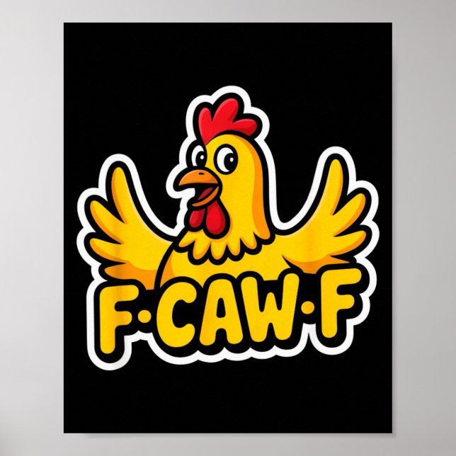 Fife Life Funny Sarcastic Chicken Fcawf  Poster (Front)