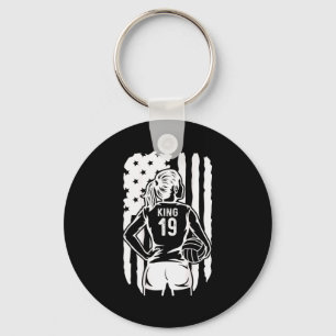 Fife Life High School Volleyball King 19 Keychain