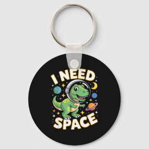 Fife Life I Need Space T-rex Astronaut Outterspace Keychain