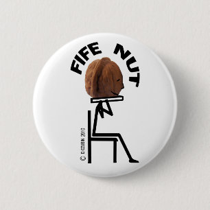 Fife Nut 2 Inch Round Button