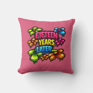 Fifteen Years Later Throw Pillow
