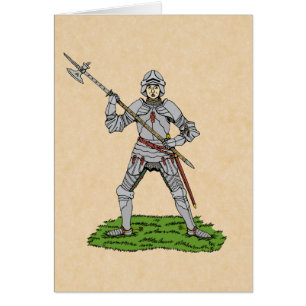Fifteenth Century English Knight Greeting Card