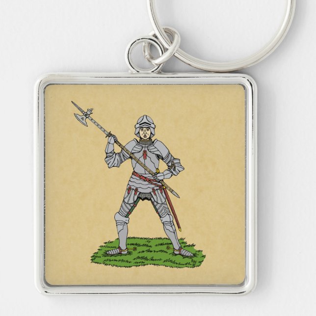 Fifteenth Century English Knight Keychain (Front)