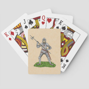 Fifteenth Century English Knight Playing Cards