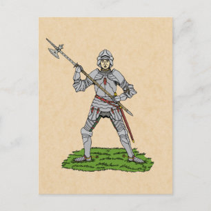 Fifteenth Century English Knight Postcard
