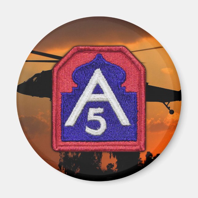 Fifth 5th army Fort Sam Houston  vet veterans Magnet (Front)