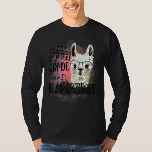 Fifth 5th Grade Is Llamazing Llama  Teacher T-Shirt