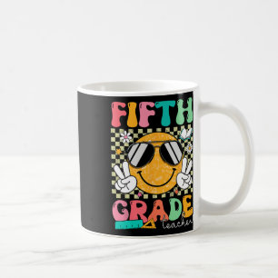Fifth 5th Grade Teacher Smile Face Back To School Coffee Mug