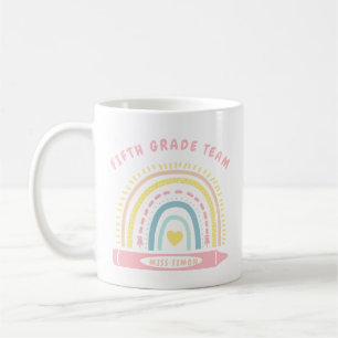 Fifth 5th grade Team Squad Teacher Back To School Coffee Mug