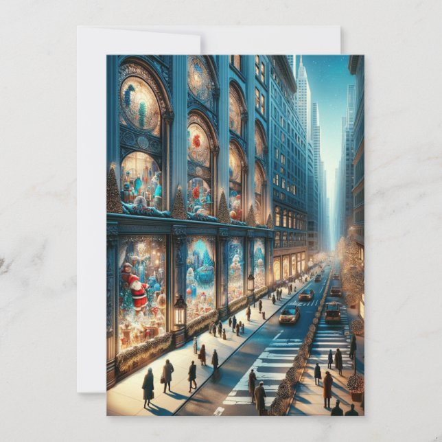 Fifth Avenue Holiday Card. Christmas. (Front)