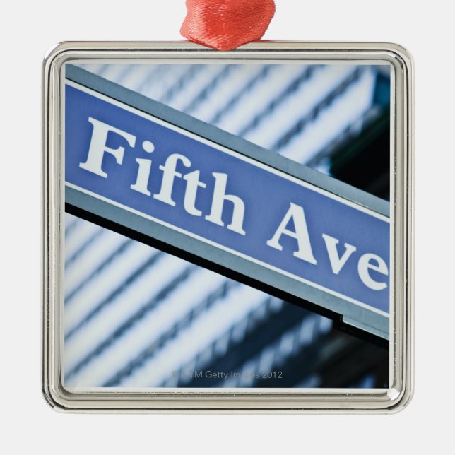Fifth Avenue Metal Ornament (Front)