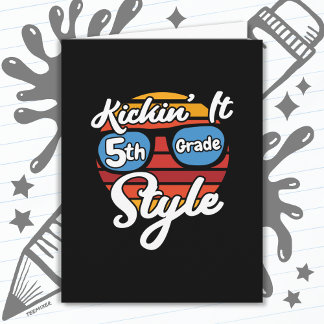 Fifth Grade First Day 5th Grade Back To School Card