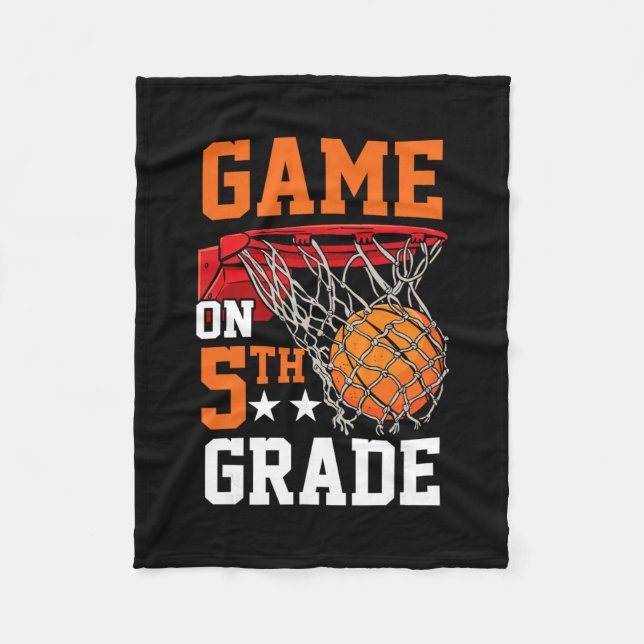 Fifth Grade Game On Sketll Ck To School 5th Grade  Fleece Blanket (Front)