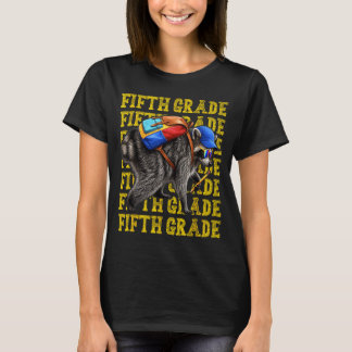 Fifth Grade Jimothy Raccoon Back To School T-Shirt