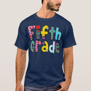 Fifth Grade Leopard Girls Teacher Team 5th Grade B T-Shirt