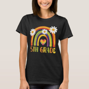 Fifth Grade Rainbow Back to School 5th Grade T-Shirt