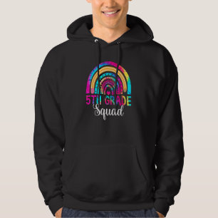 Fifth Grade Rainbow Girls Boys Teacher Team 5th Gr Hoodie
