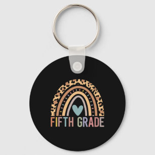 Fifth Grade Rainbow Girls Boys Teacher Team 5th Gr Keychain
