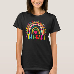 Fifth Grade Rainbow Girls Boys Teacher Team 5th Gr T-Shirt
