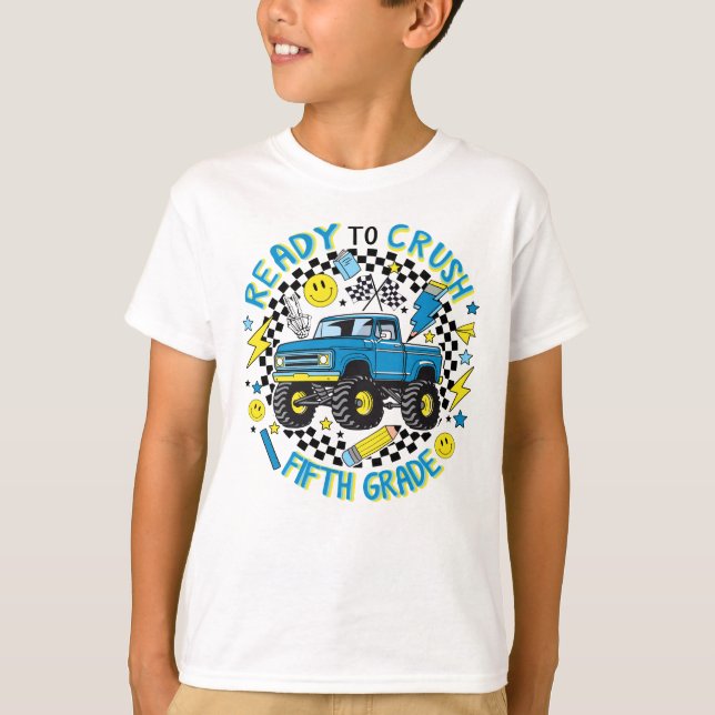 Fifth Grade Rally: Monster Truck Momentum T-Shirt (Front)