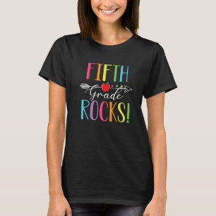Fifth Grade Rocks  4th Teacher Student Team School T-Shirt