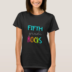 Fifth Grade Rocks Team 5th Grade Teacher T-Shirt