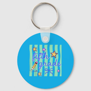 Fifth Grade Teacher 5th Grade Preppy Ed Back To Keychain