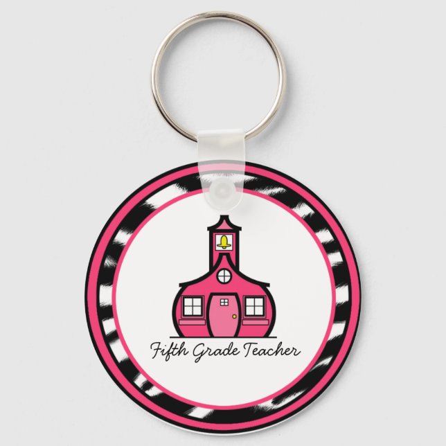 Fifth Grade Teacher Keychain (Front)