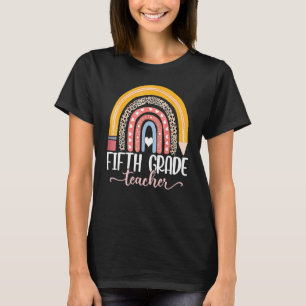 Fifth Grade Teacher Teach Love Inspire First Day O T-Shirt