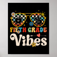 Fifth Grade Vibes - 5th Grade Team Retro 1st Day o