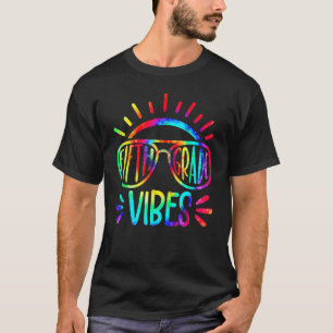 Fifth Grade Vibes First Day Back To School Tie Dye T-Shirt