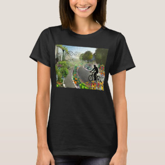Fifth Sacred Biking in 2048 w. Spiral T-Shirt