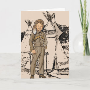 Fifties Daniel Boone Card