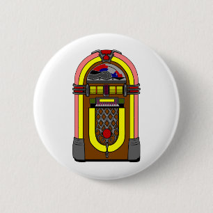 Fifties Jukebox 2 Inch Round Button