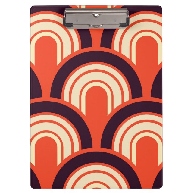 Fifties Retro Abstract Clipboard (Front)