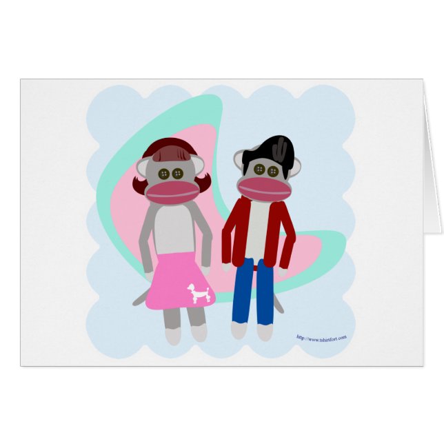 Fifties Sock Hop Sock Monkeys (Front Horizontal)