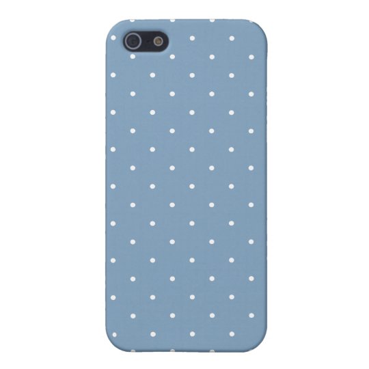 Fifties Style Dusk Blue Polka Dot iPhone 5/5S Case