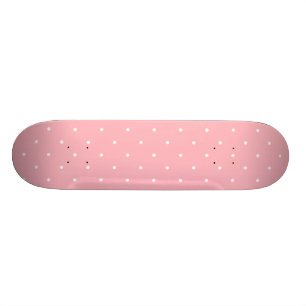 Fifties Style Pink Polka Dot Skateboard