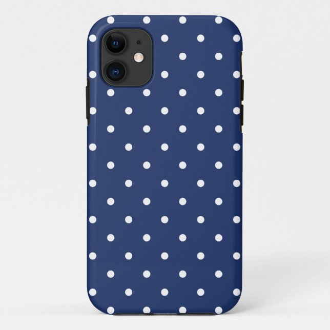 Fifties Style Sodalite Polka Dot iPhone 5 Case (Back)