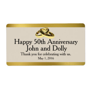 Fiftieth Anniversary Mini Wine Labels