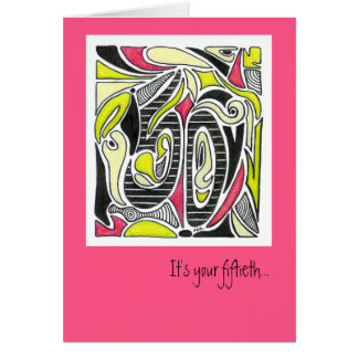 Fiftieth Celebration | Customizable Card