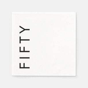 Fifty 50th Birthday Party Napkin