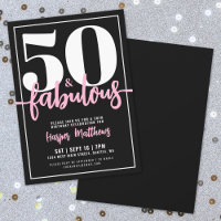 Fifty And Fabulous Modern 50th Birthday Party